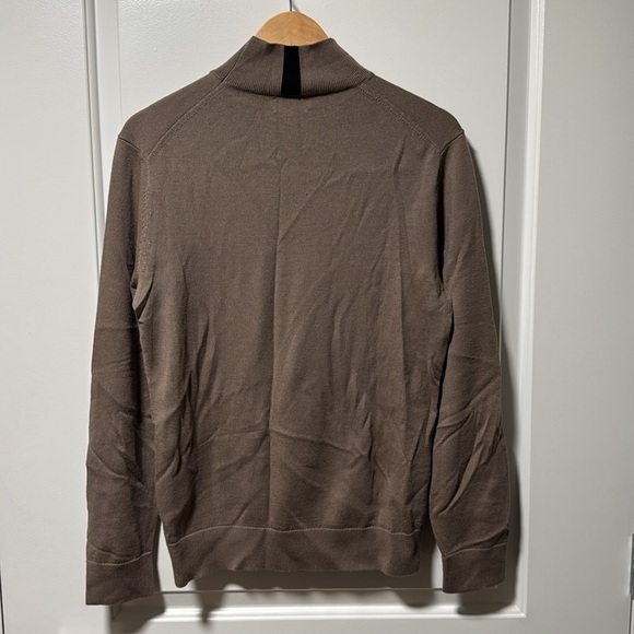 Club Monaco brown wool mock neck sweater size small - Picture 4 of 4